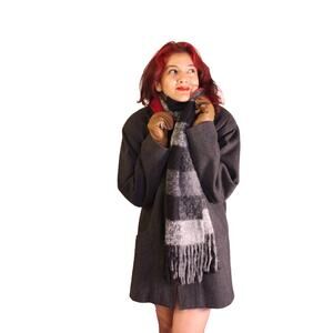 PENDLETON Vintage Wool Gray Red Hooded Coat | Gorpcore | Heritage Streetwear